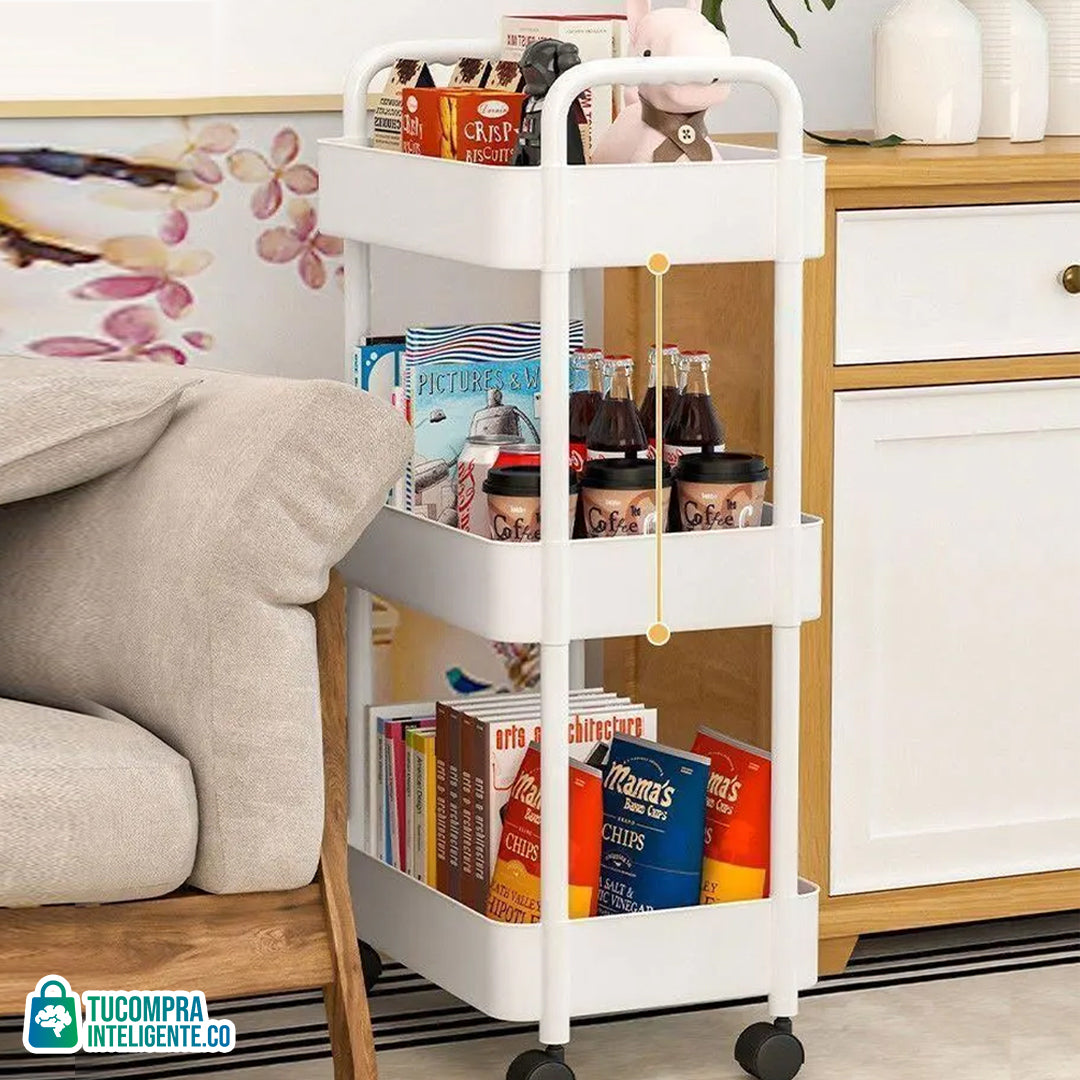 Carrito Organizador de 3 NIVELES /Práctio y Versátil