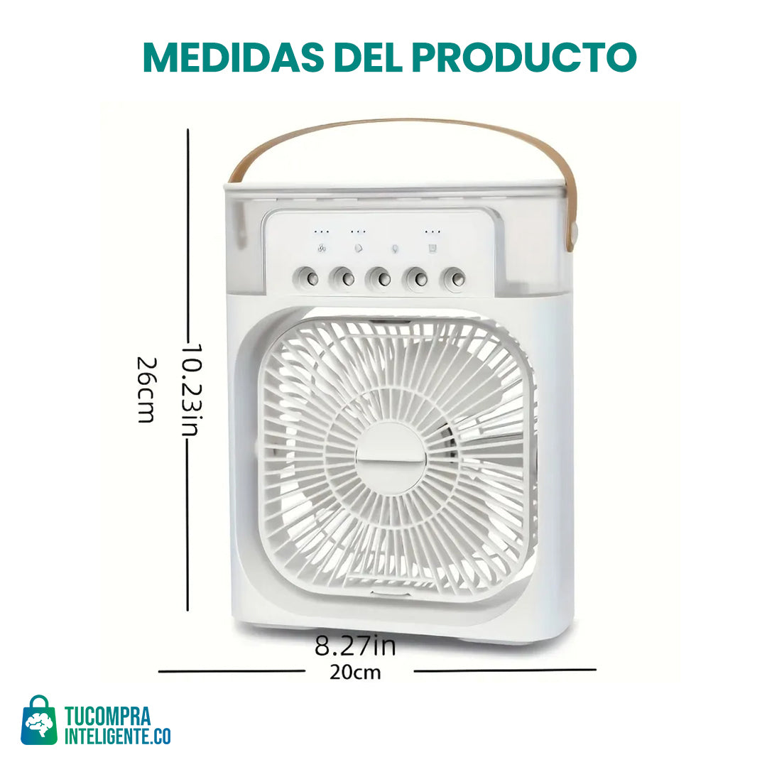 Ventilador de Aire frío Portátil / Funcional como un mini aire.