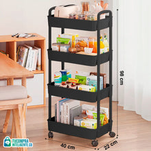 Cargar imagen en el visor de la galería, Carrito Organizador de 4 NIVELES /Práctio y Versátil