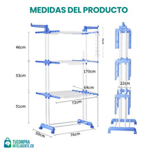 Cargar imagen en el visor de la galería, Tendedero Plegable indoor / Práctico y Versátil