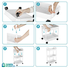 Cargar imagen en el visor de la galería, Carrito Organizador de 3 NIVELES /Práctio y Versátil