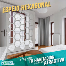 Cargar imagen en el visor de la galería, Espejo Hexagonal / Decora Tus Espacios
