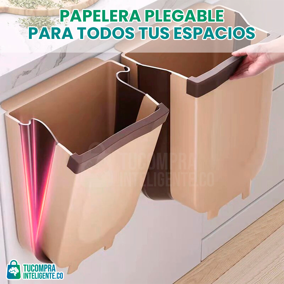 Bote de Basura Plegable® / Espacio limpio y Ordenado.