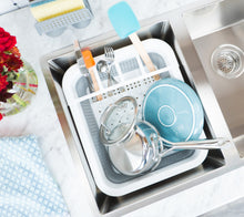 Cargar imagen en el visor de la galería, ESCURRIDOR DE PLATOS PLEGABLE / PRACTICIDAD EN LA COCINA