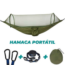 Cargar imagen en el visor de la galería, HAMACA PORTATIL - IDEAL PARA TUS VIAJES