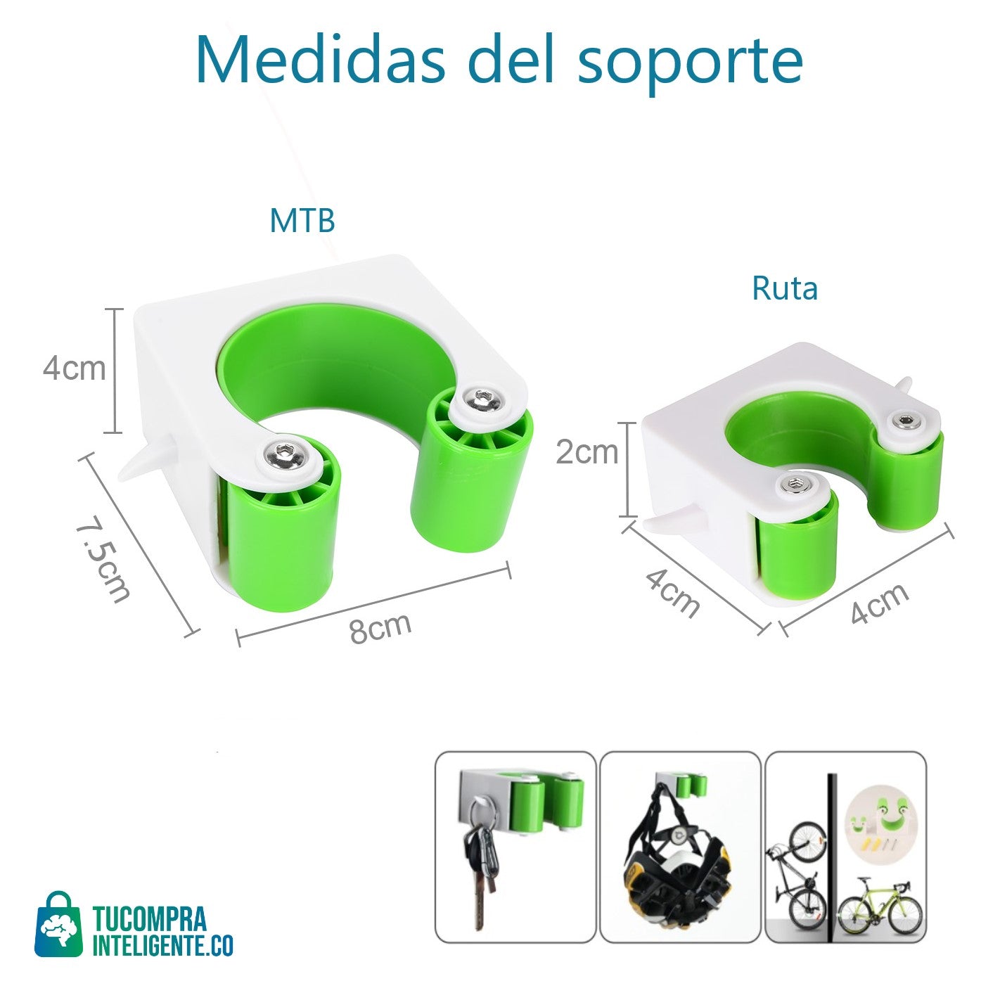 SOPORTE BICICLETA RUTA / Discreto, Práctico y Funcional
