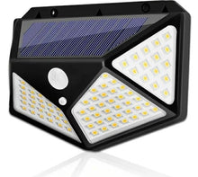 Cargar imagen en el visor de la galería, Reflector LED con Panel solar y sensor de movimiento Integrado / Ideal para Exteriores.