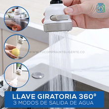 Cargar imagen en el visor de la galería, Grifo Giratorio Smart Clean® 360° / Práctico y Ahorrador.