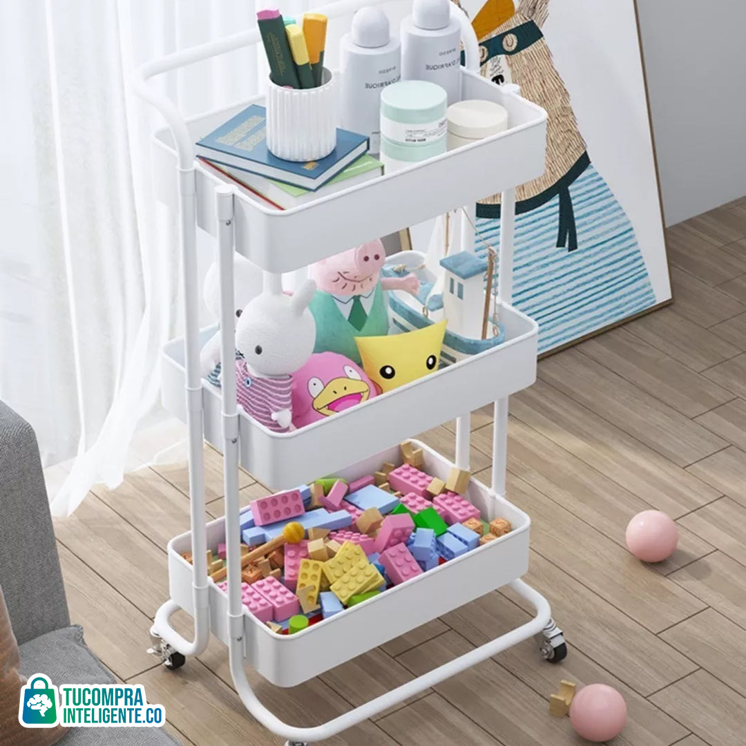 Carrito Organizador Multifuncional / 3 NIVELES