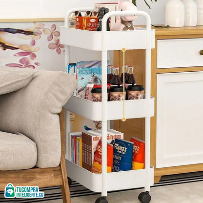 Carrito Organizador de 3 NIVELES /Práctio y Versátil