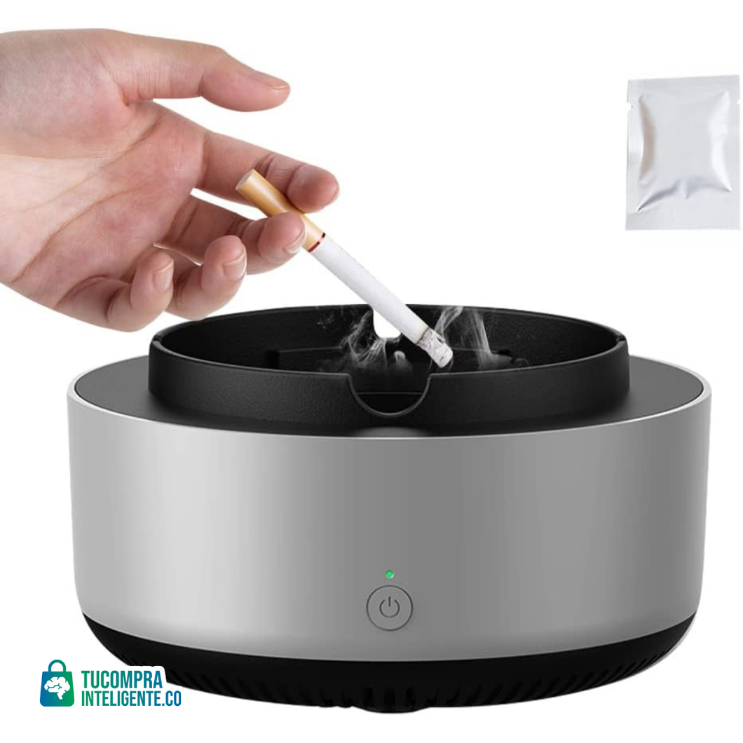 Cenicero Purificador de Aire / Perfecto para el hogar, oficina o tu carro.