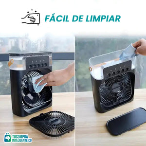Ventilador de Aire frío Portátil / Funcional como un mini aire.