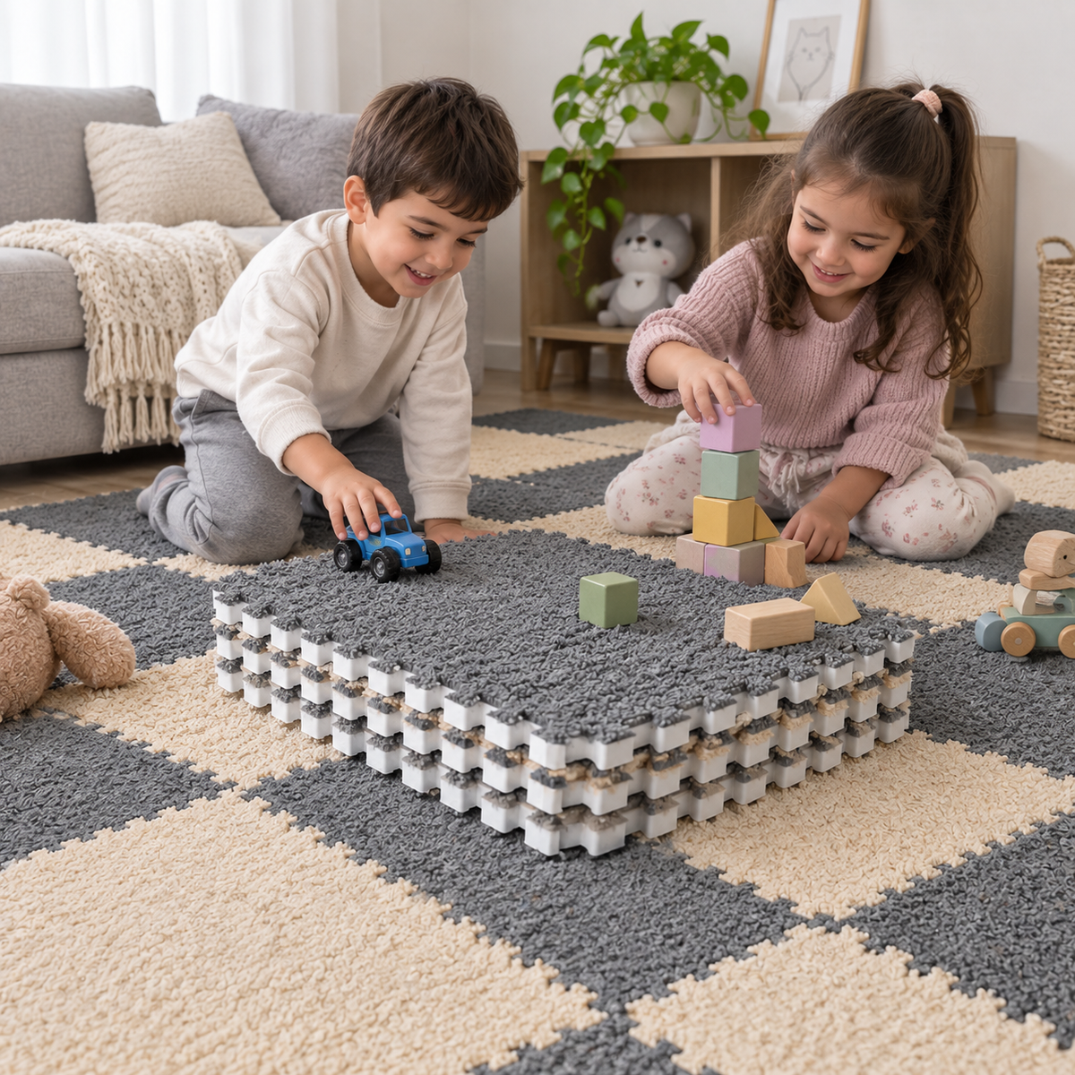 Tapete Modular de 12 Piezas