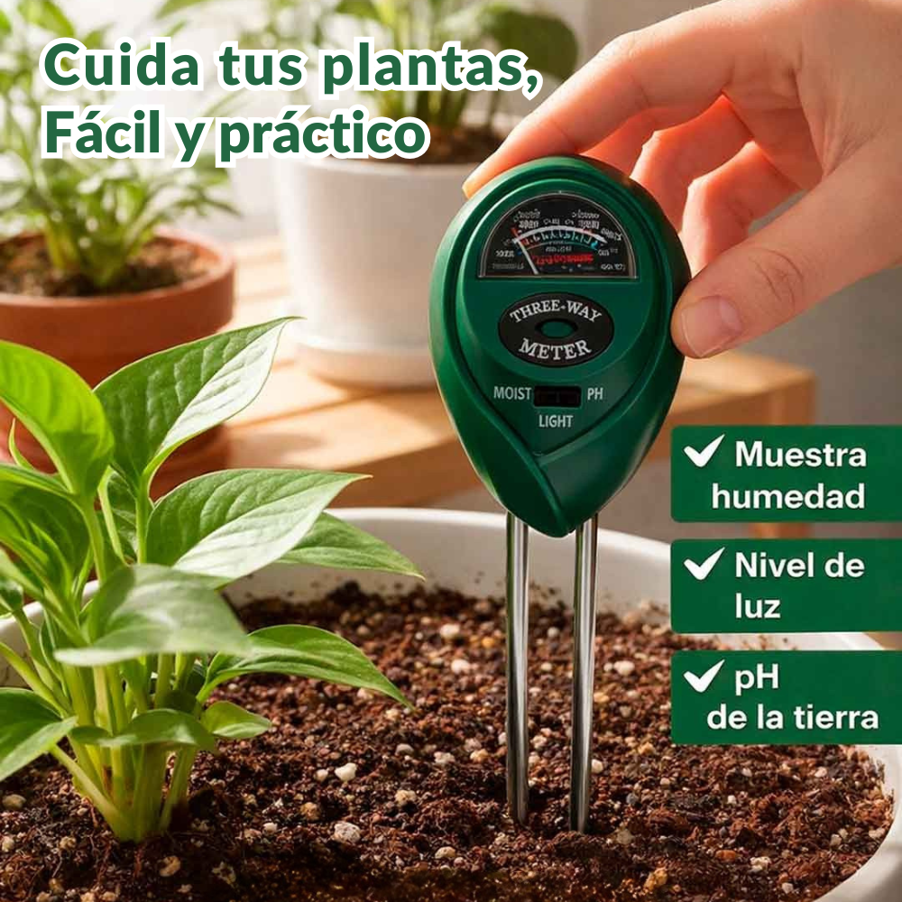 Medidor Para Plantas / Mide nivel de Agua, Luz y PH