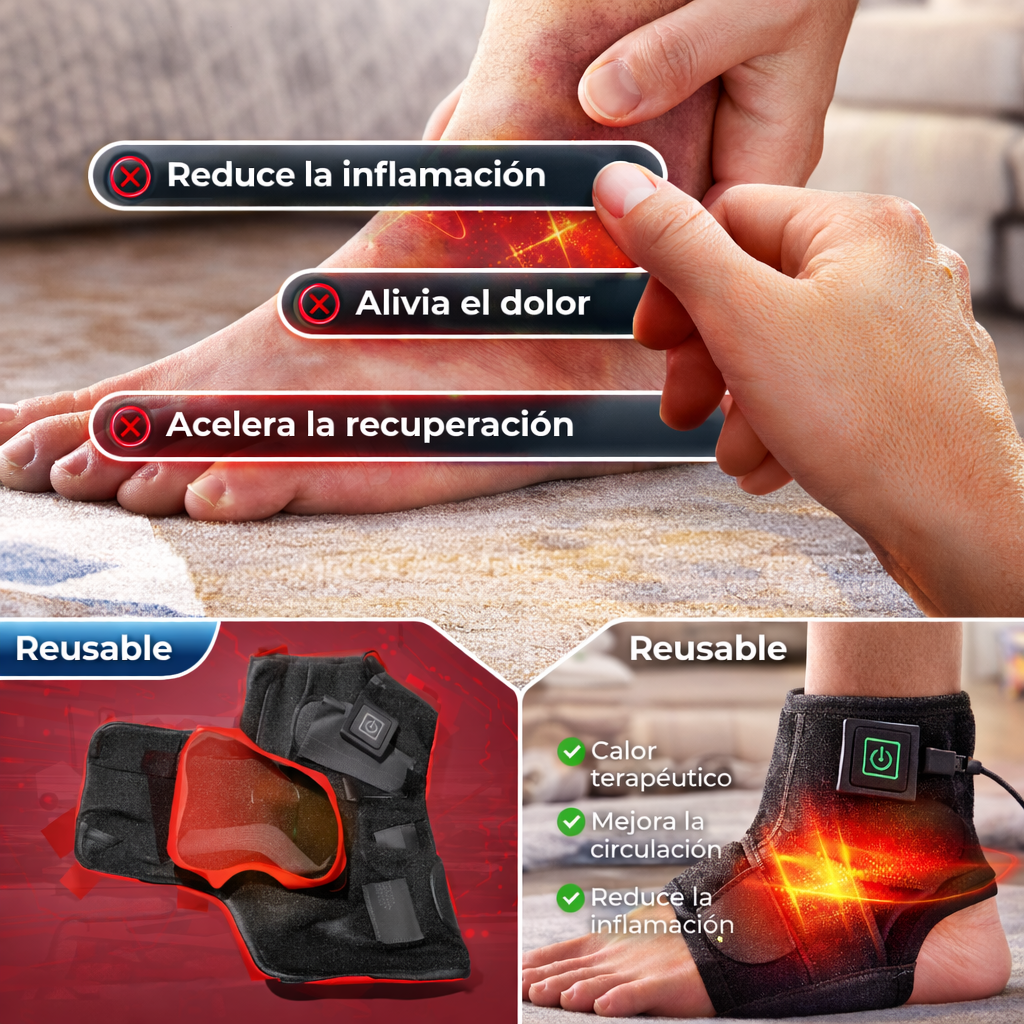 Tobillera Térmica Eléctrica / Calor terapéutico que recupera