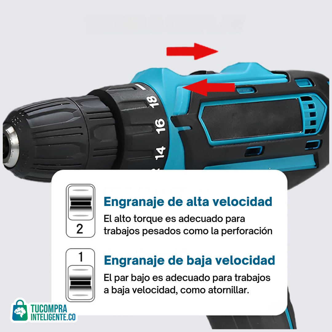 Kit de Taladro con 31 Herramientas