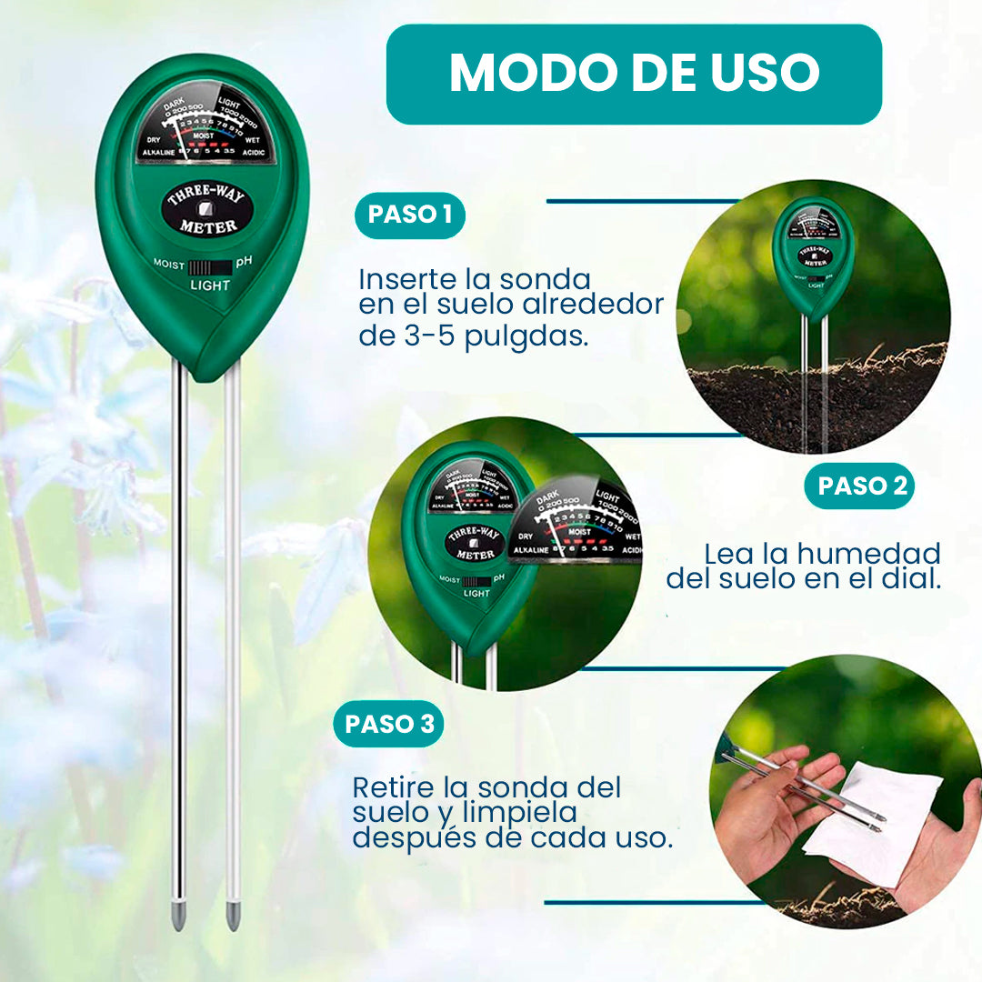 Medidor Para Plantas / Mide nivel de Agua, Luz y PH