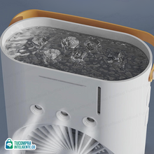 Cargar imagen en el visor de la galería, Ventilador Doble Aspa Portátil / Aire fresco en cualquier lugar
