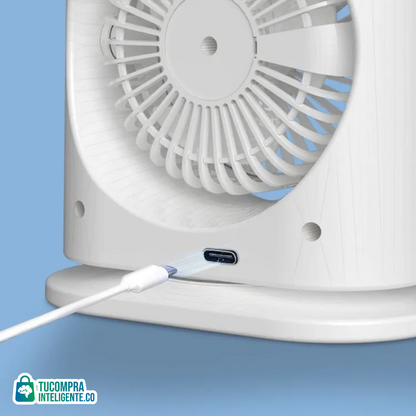 Ventilador Doble Aspa Portátil / Aire fresco en cualquier lugar