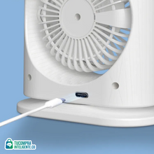 Cargar imagen en el visor de la galería, Ventilador Doble Aspa Portátil / Aire fresco en cualquier lugar
