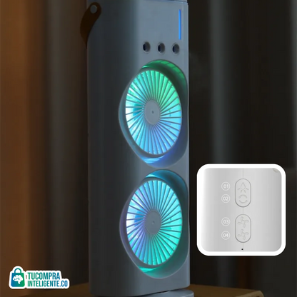 Ventilador Doble Aspa Portátil / Aire fresco en cualquier lugar