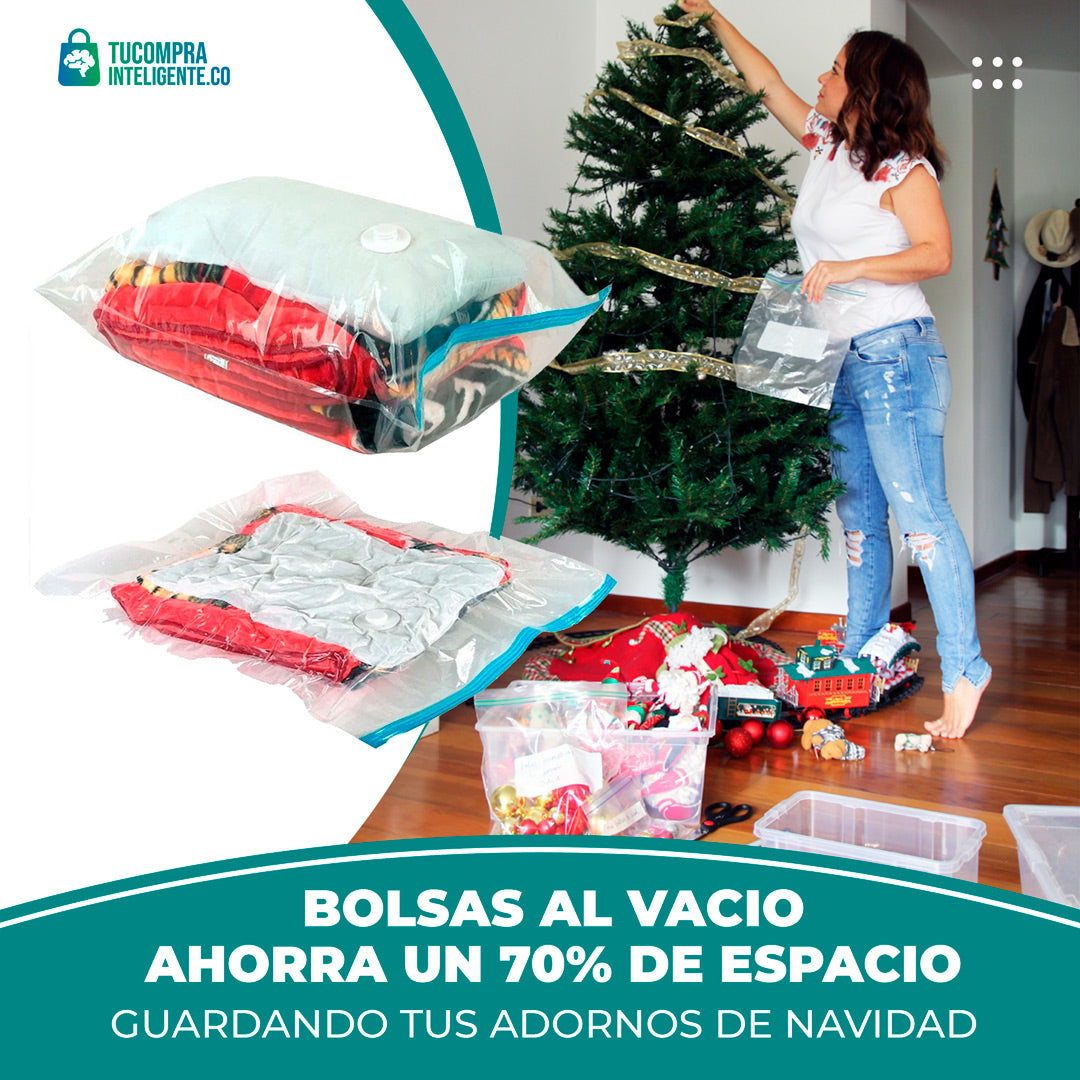 BOLSAS ALMACENADO AL VACIO X2 - X4 - X6 / AHORRA ESPACIO
