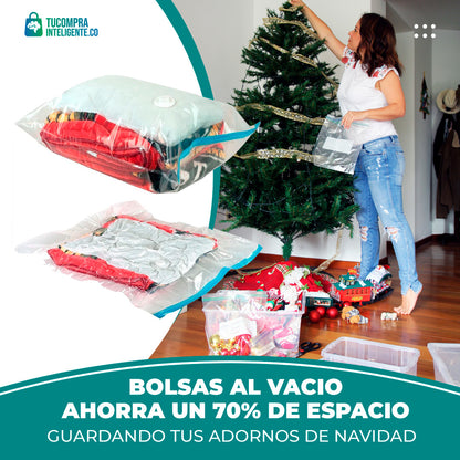 BOLSAS ALMACENADO AL VACIO X2 - X4 - X6 / AHORRA ESPACIO