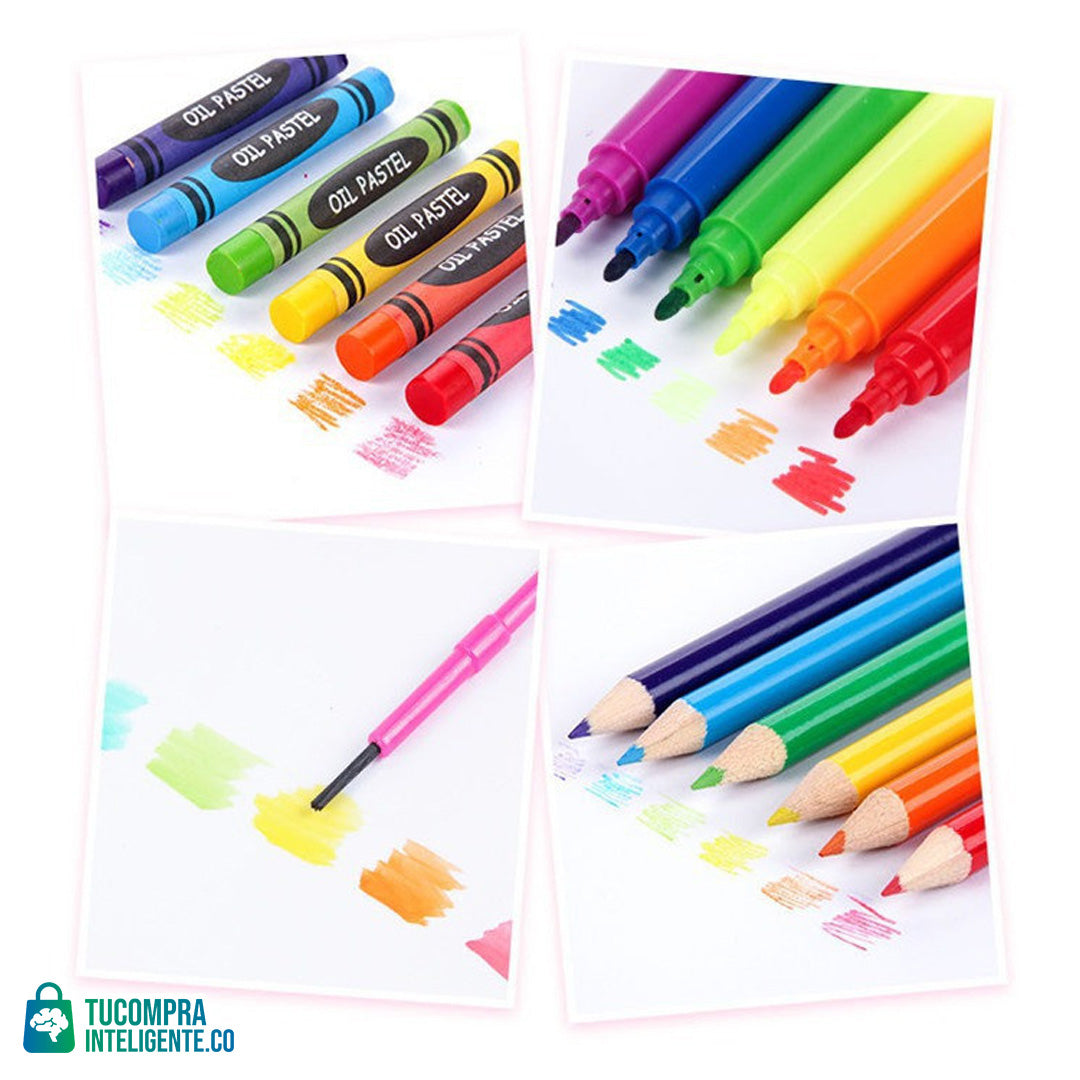 🧑‍🎨 Set de Arte 208 piezas 🧑‍🎨/ Un Mundo de Posibilidades