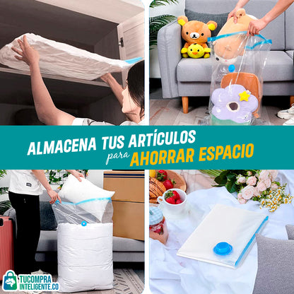 BOLSAS ALMACENADO AL VACIO X2 - X4 - X6 / AHORRA ESPACIO