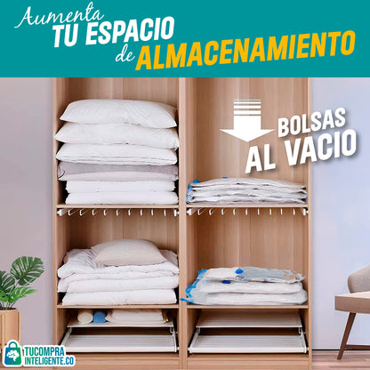 BOLSAS ALMACENADO AL VACIO X2 - X4 - X6 / AHORRA ESPACIO