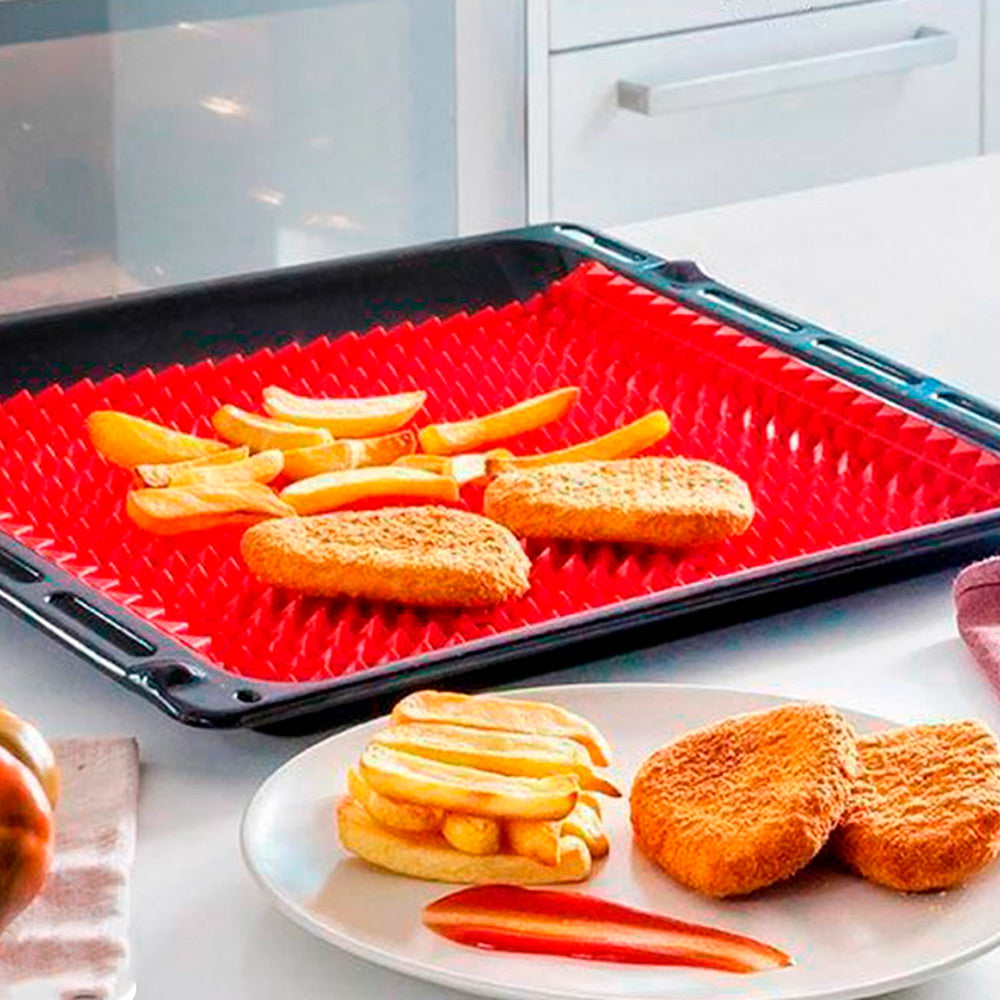 BANDEJA EN SILICONA PARA HORNEAR ®/ COCINA SALUDABLE