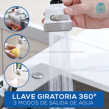 Cargar imagen en el visor de la galería, Grifo Giratorio Smart Clean® 360° / Práctico y Ahorrador.
