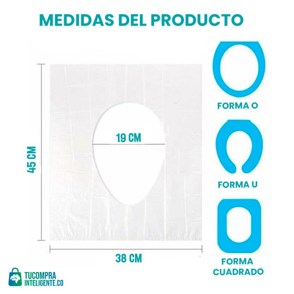 Protectores Desechables Para Baño/  Práctico y seguro.